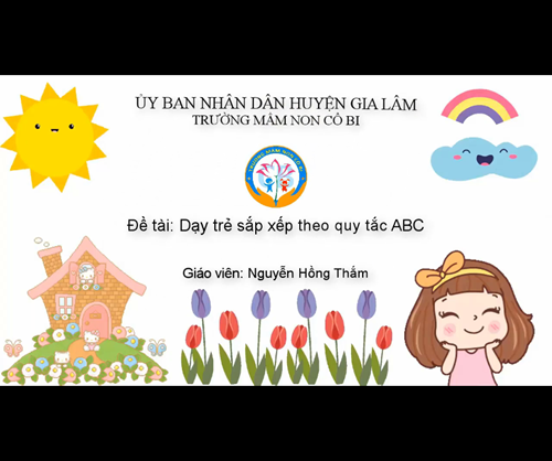 PTNT: Sắp xếp theo qui tắc ABC